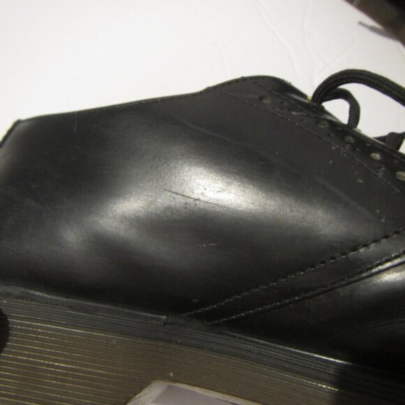 Vintage 80s Solovair Dr Martens Black Leather L503 Brogue Derby UK 11 N US 12 main image 4